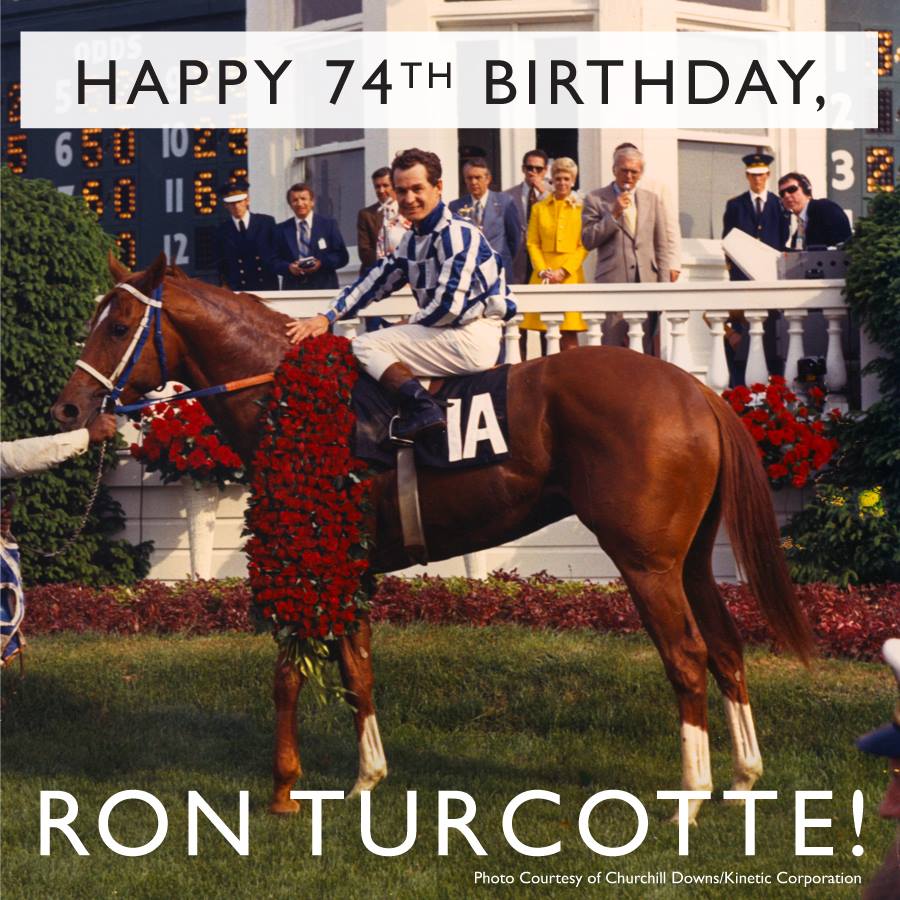 Happy 74th birthday Ron Turcotte! After riding 1973 Triple Crown winner Secretariat 