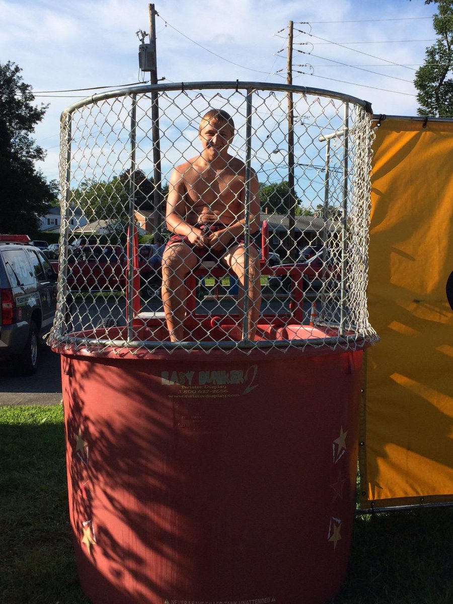 Ben Reed is in the Dunk Tank till 7:00 so come down and dunk him!