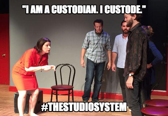thepitnyc's tweet photo. Custodians gonna custode. #TheStudioSystem. 9PM @Danielia @kaitlinfontana @planetgutgut @jaredinthetrees #SFW http://t.co/yQYwhkIB3p
