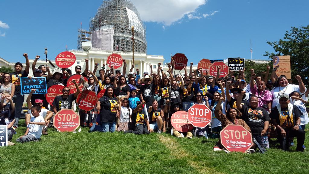 'We are the indigenous hosts of this land We deserve respect' Mark Charles in DC today #ApacheStronghold #SaveOakFlat