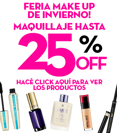 AlmaShopping_ar's tweet photo. [25% DTO] #Maquillaje @maybellinearg y @LorealParisArg para tener el mejor look en invierno ➥http://t.co/yt9EJFUbEz http://t.co/SioRmnkXVl