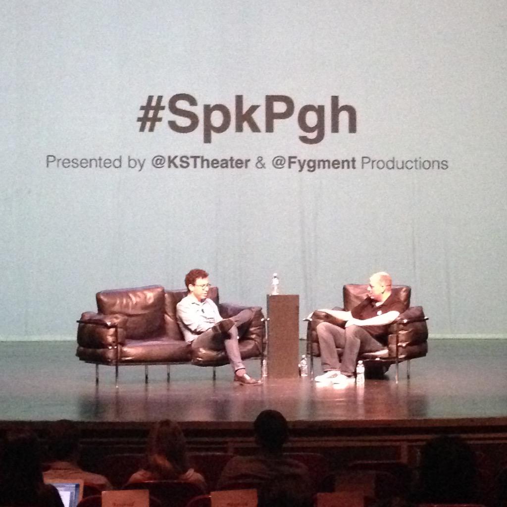 AnneLopez1's tweet photo. "You can use the MacArthur to buy cocaine if you want." @LuisvonAhn #SpkPgh @fygment http://t.co/5gnSnxnDlO