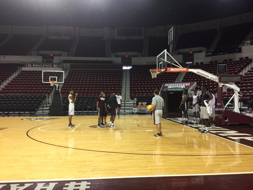 Before the media session, there were workouts. #hailstate