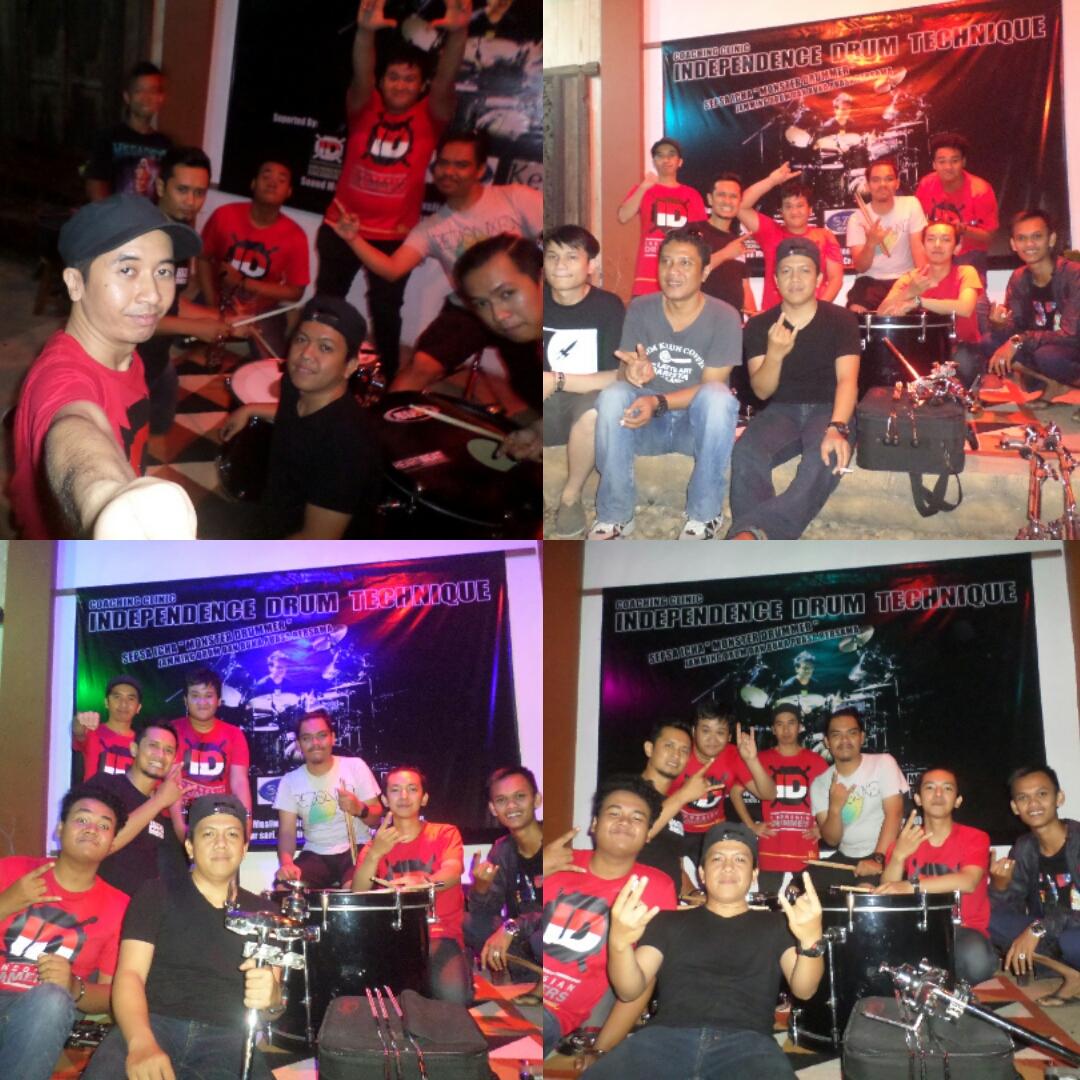 Ini foto2 waktu acara Coaching Clinic Independence Drum Technique kemarin niiih.. 😃😃