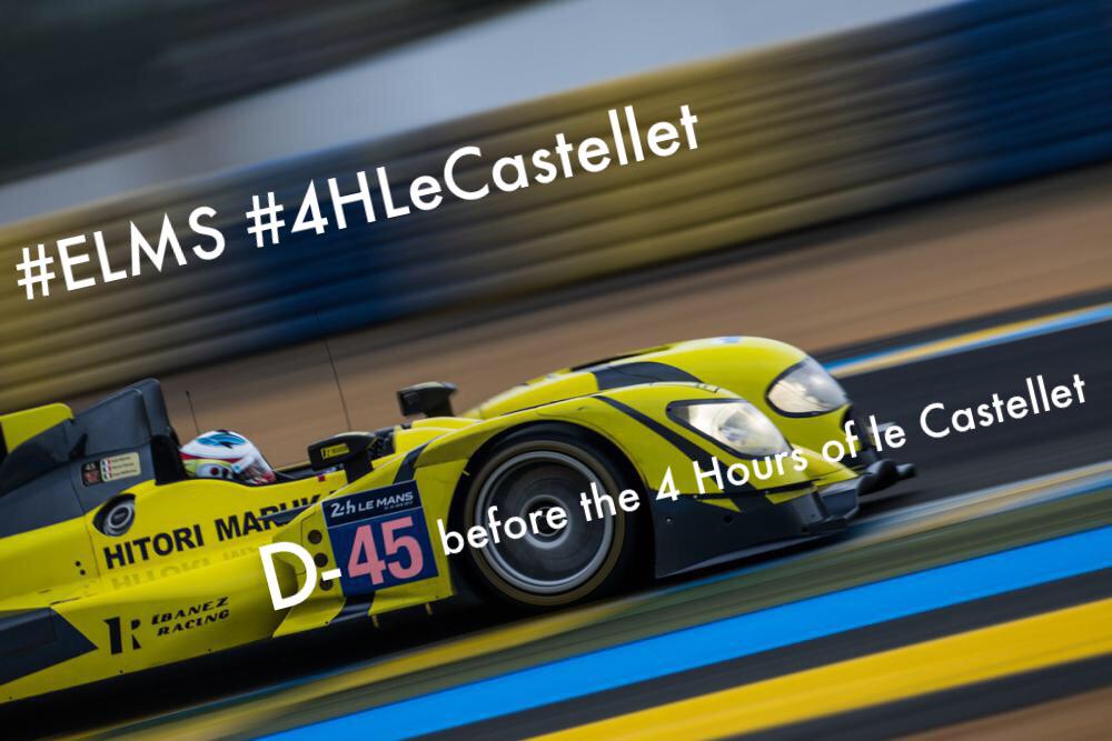 EuropeanLMS's tweet photo. D-45 before the #4HLeCastellet http://t.co/3mE4vZ1JQl @Oreca @IbanezRacing @DunlopMSport @PaulRicardTrack http://t.co/c7zTyz9Xd4