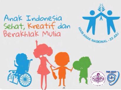 PAMI_JABAR's tweet photo. Selamat Hari Anak Nasional tahun 2015 yang jatuh pada hari ini.
Semoga anak-anak Indonesia meraih mimpi-mimpinya http://t.co/fZFcUnBkvB