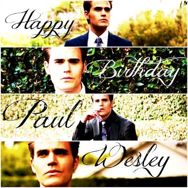 33 Years Happy Birthday Paul Wesley 