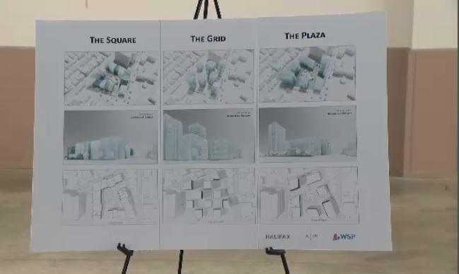 ADebisonCTV's tweet photo. 3 new design proposals revealed at public open house for the old St.Pat's school location on #QuinpoolRd in #Halifax http://t.co/SXhWUHLXFg