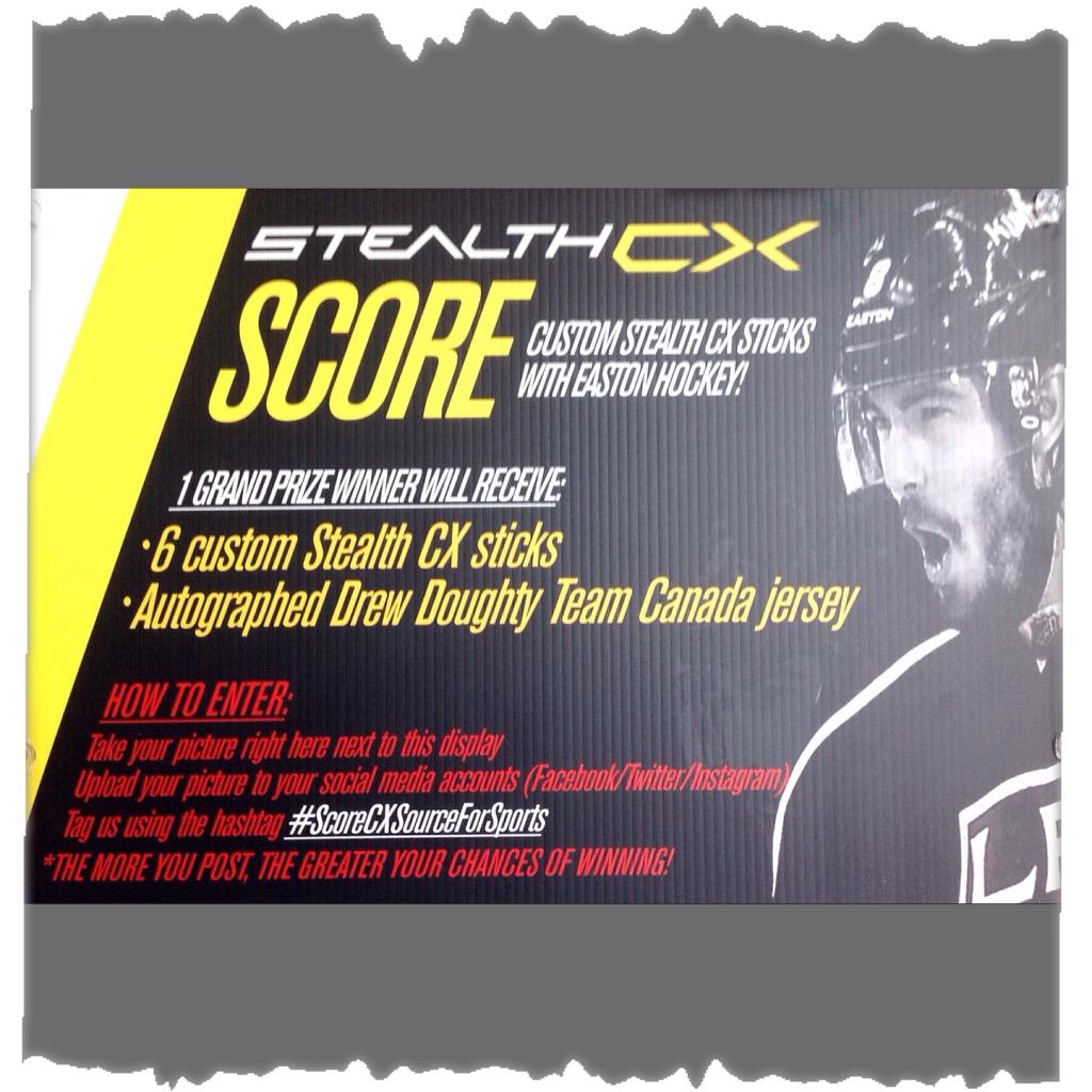 StalbertSFS's tweet photo. Enter the #scorecxsourceforsports with a chance to win an Easton Stealth CX stick,share your pic on social media. http://t.co/02cqfq26ne