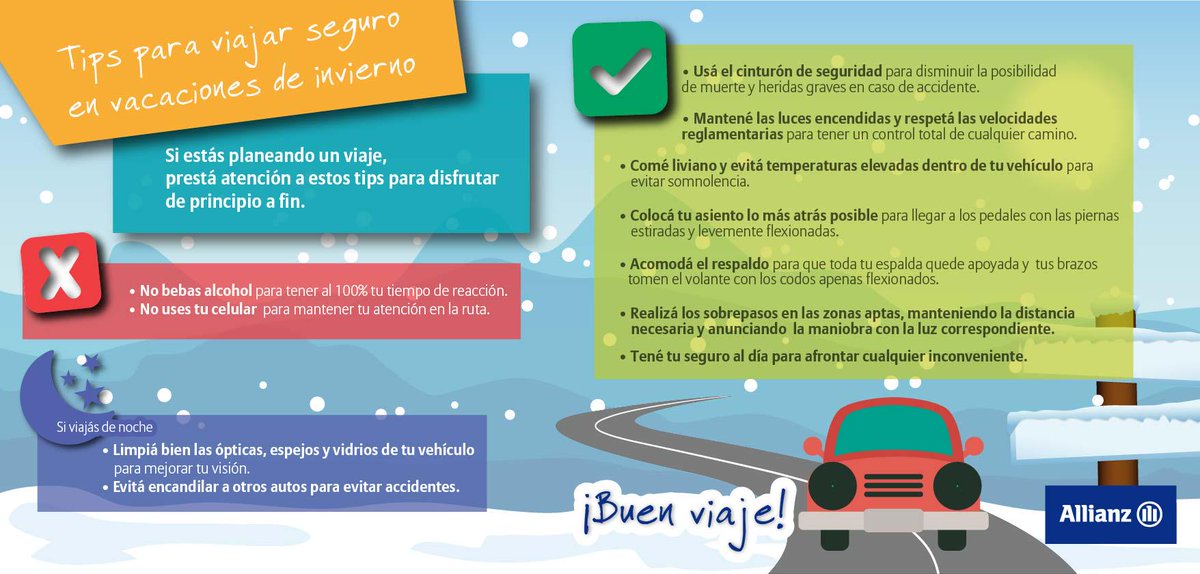 Consejos para los que salen de viaje en estas vacaciones de invierno #prevencion