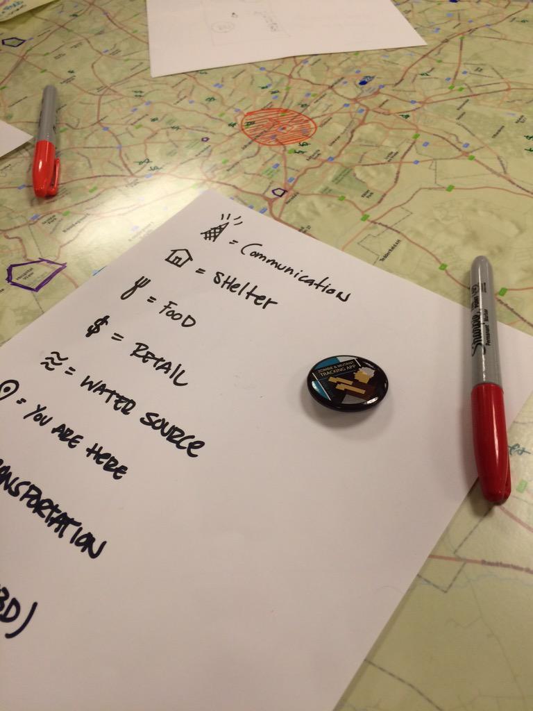SEGDSanDiego's tweet photo. Designing for the zombie apocalypse with @Esri & @xdsandiego #uxuiexchange #sdxd http://t.co/qQY4Oz8GXy