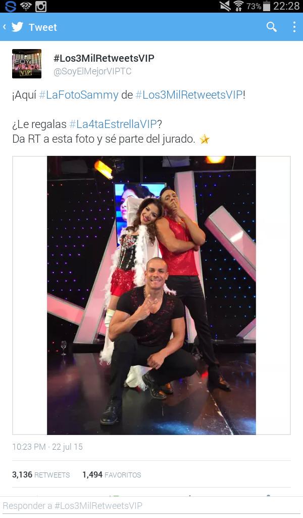 SoyElMejorEcuFc's tweet photo. @samanthagreyb supera los 3mil RTs ¡Felicidades!

#Los3MilRetweetsVIP http://t.co/UZEm9tHwEn