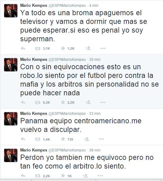 Mensajes de <a href="/ESPNMarioKempes/">Mario Kempes</a> sobre juego de Panamá y México #CopaOroMax <a href="/SomosLaSele/">SomosLaSele</a> <a href="/tvmaxpanama/">TVBasuraPanama</a>