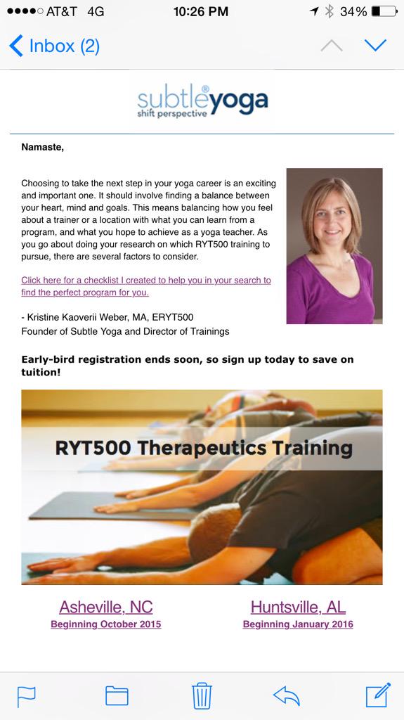 Hey Kristine K Weber MA and <a href="/Subtleyoga/">Kristine K. Weber</a>, thanks for spamming us!