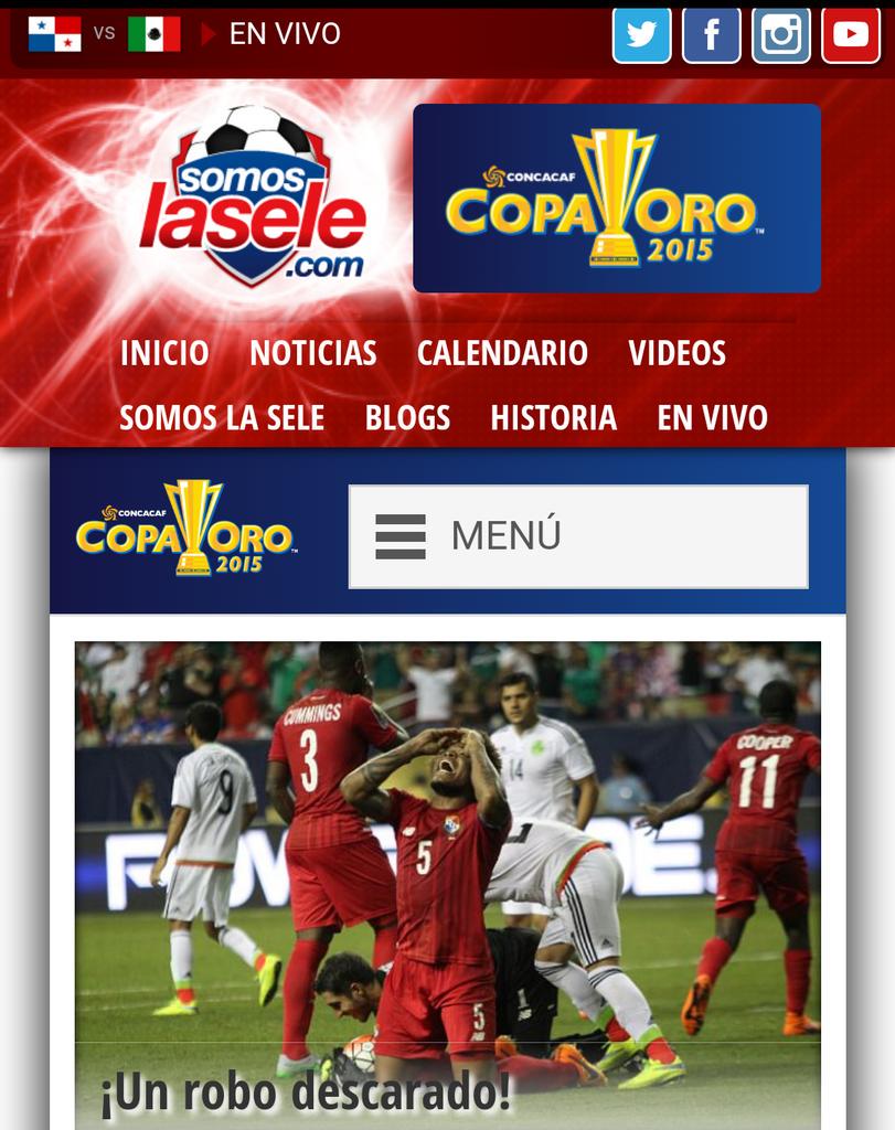 SomosLaSele's tweet photo. Nuestra portada a esta hora http://t.co/7Q6jJFaw2A @tvmaxpanama  #SomosLaSele http://t.co/vHeprnhFQ9