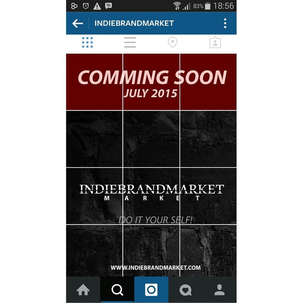Coming very soon: Indie Brand Market. Electronic Market Place for Independent Brands.