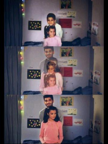  Just how fast the night changes ..Happy birthday sweet 17 Waliyha Malik :) !!  
