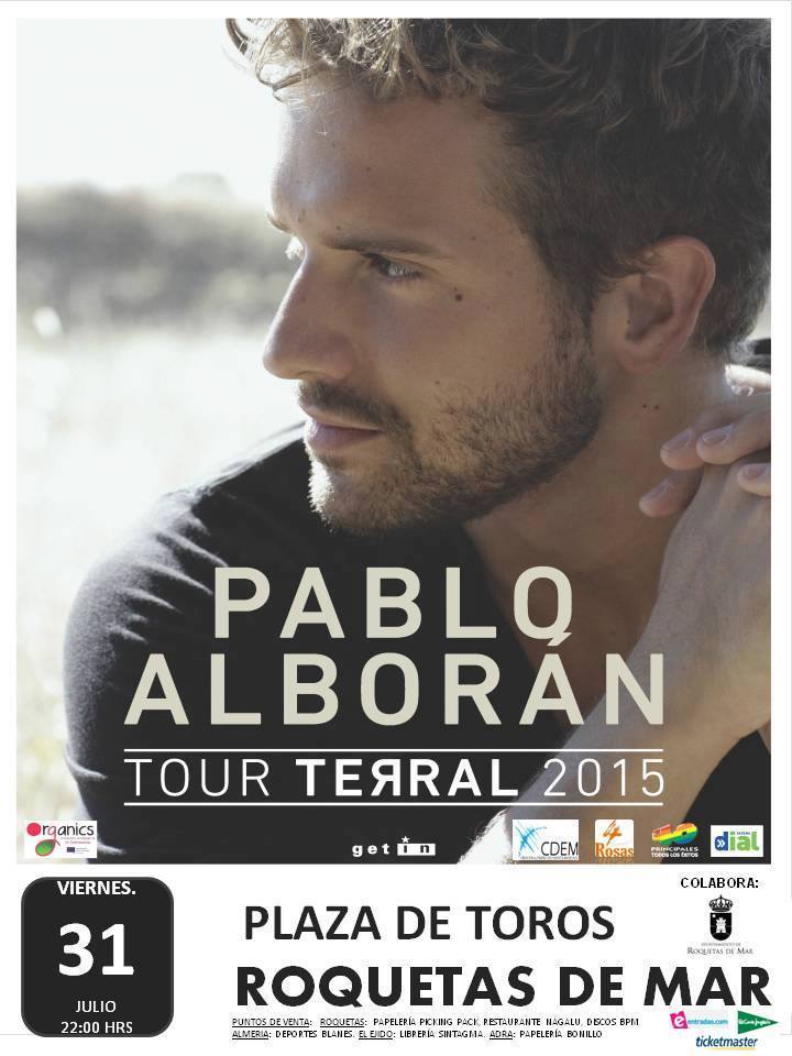 AytoRoquetas's tweet photo. Ya queda menos... @pabloalboran , el 31 de julio, en la Plaza de Toros de Roquetas de Mar. 👐 👏 👐 👏 http://t.co/FukCe21dh9
