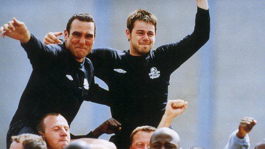 SundayChants's tweet image. On this day, in 2001, Billy the Limpet scored the winning goal to help the Cons beat the Guards at Longmarsh Prison.