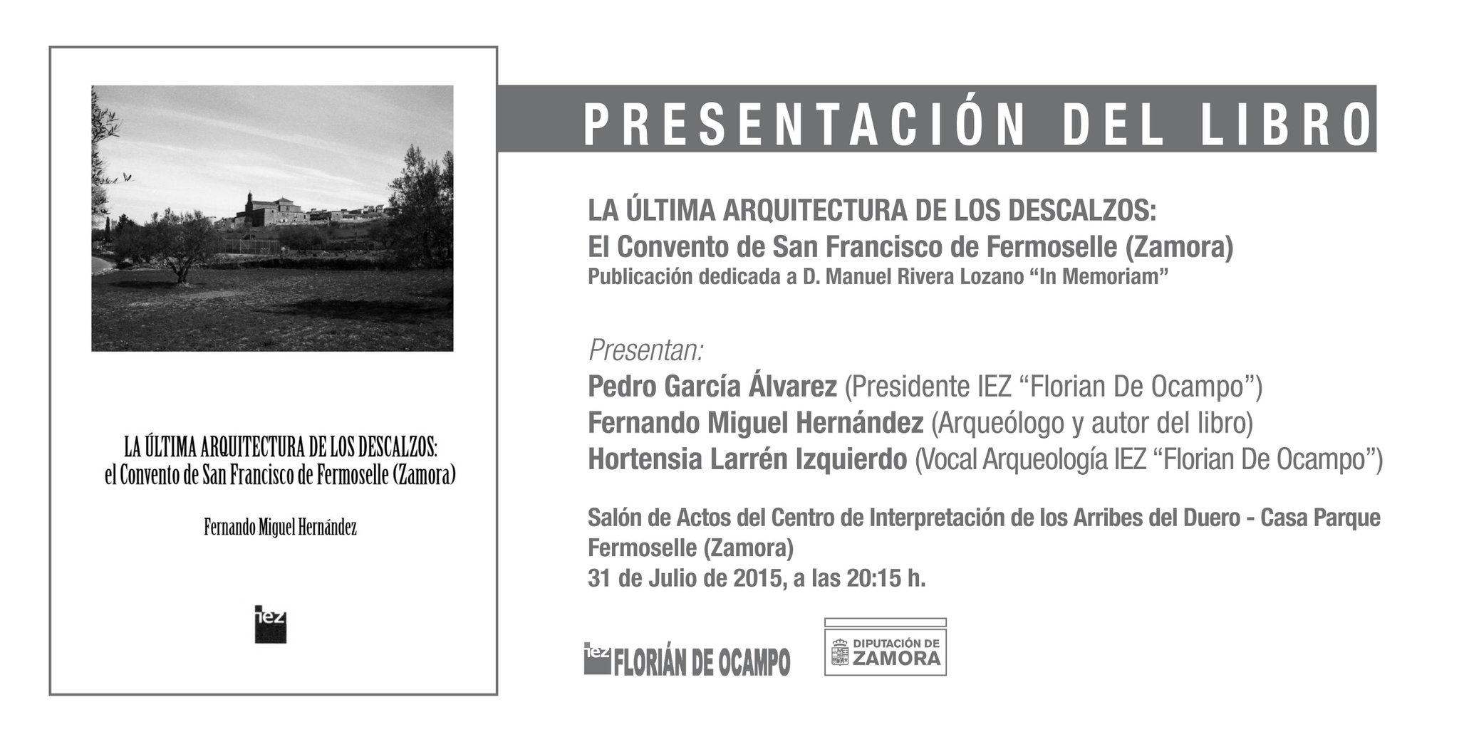 presentación libro la última arquitectura de los descalzos