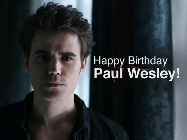 Happy 33rd Birthday to Paul Wesley with love from Australia       