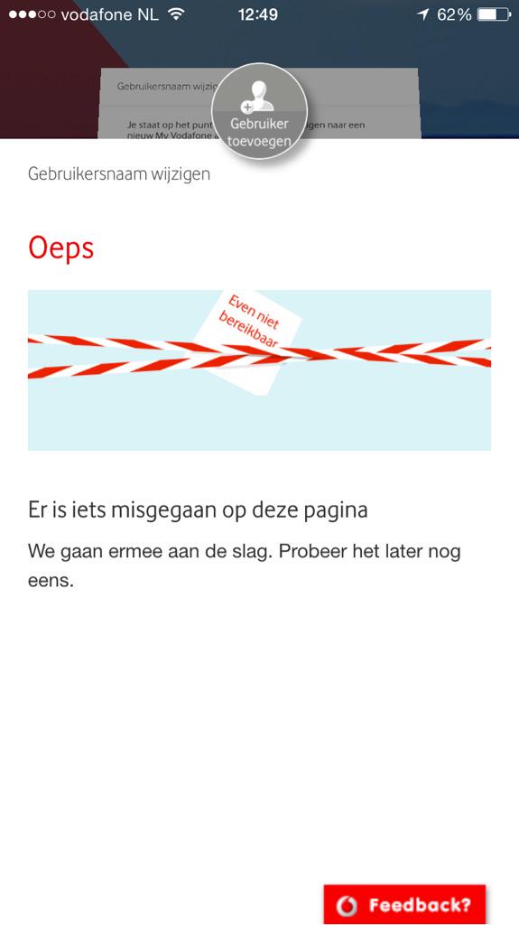 Al sinds zondag 18 juli kan ik niet inloggen op de app. Hoe kan ik dit oplossen <a href="/vodafoneNL/">Vodafone Nederland</a> ? #storing #vodafone