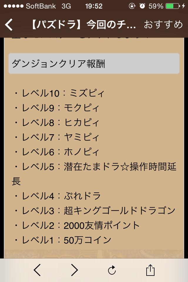 チャレダン報酬 チャレダン報酬