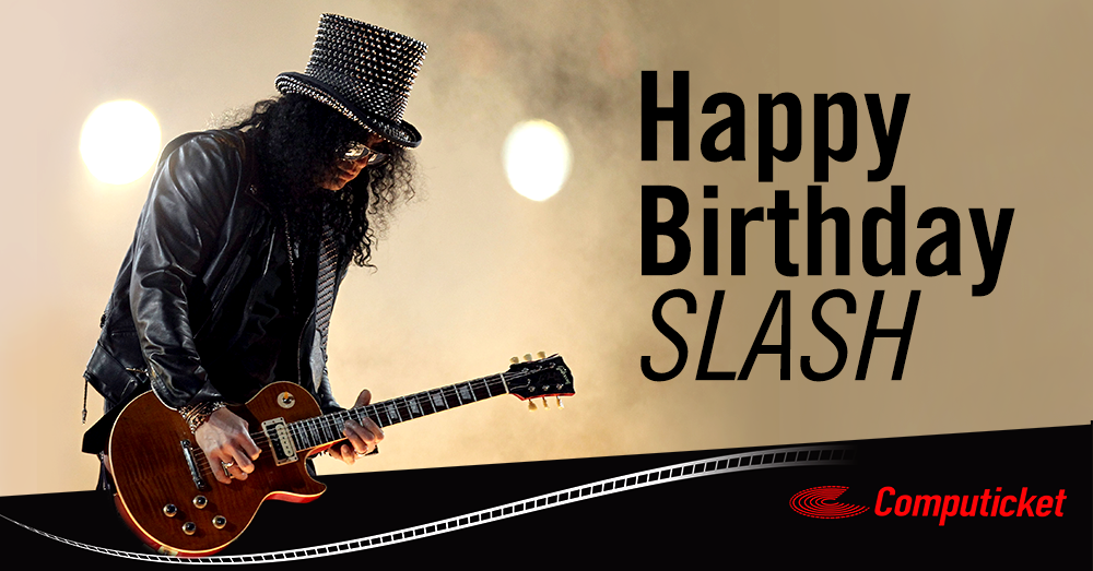 Happy 50th birthday Were you lucky enough to see or meet Slash while he was here with  