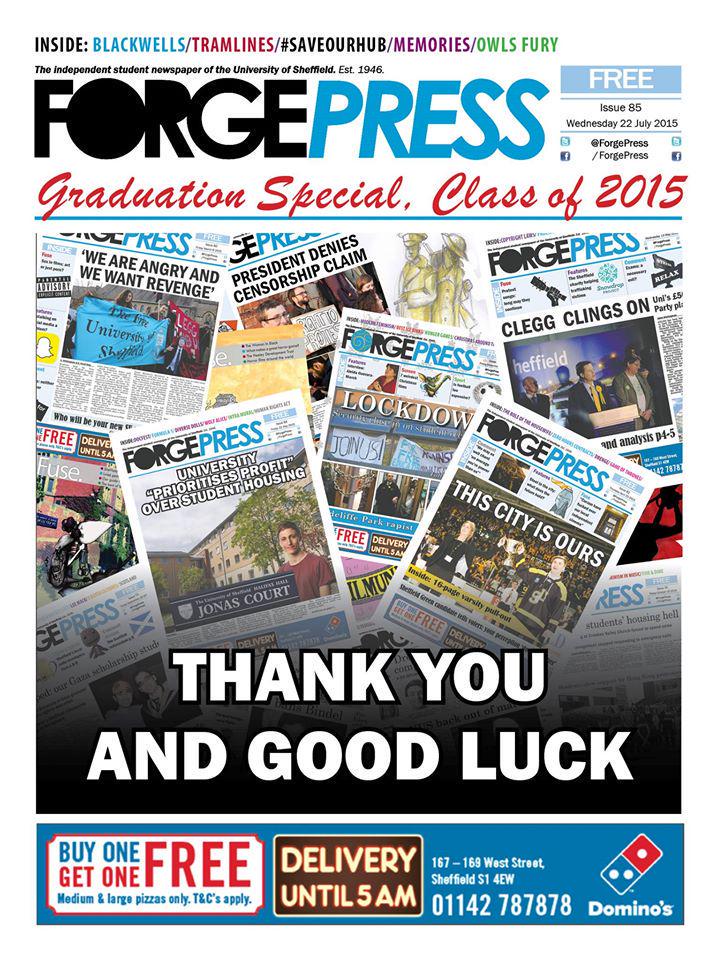 ForgePress's tweet image. Graduating today? We've got a special gift for you in our graduation special, available all around @SheffieldSU