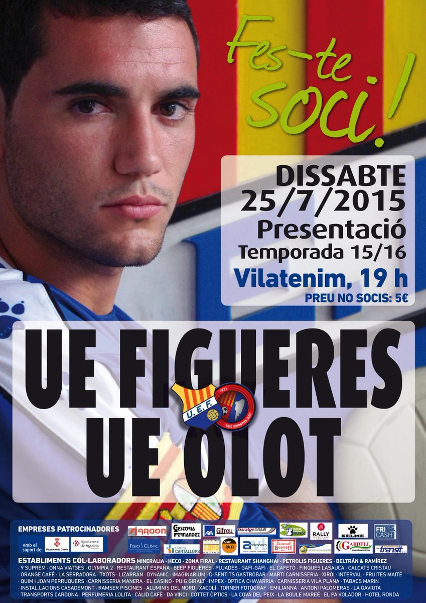 UEFigueres's tweet image. Recordeu! Aquest dissabte, UE Figueres-@UEO1921, a les 19 h a Vilatenim. Preu no socis: 5€.