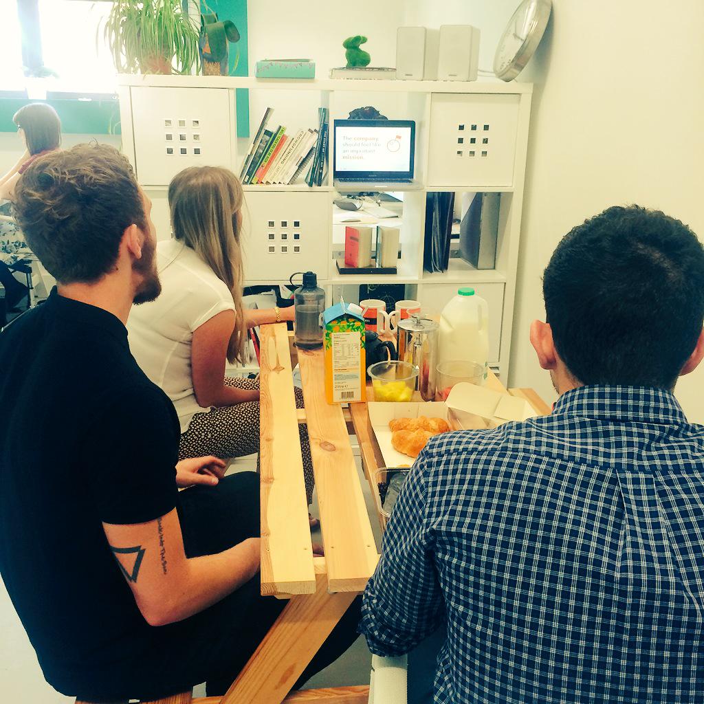 JUXDIT's tweet photo. First Thursday learning breakfast for Team #JUXDIT - fruit, thoughts and great coffee. Perfect. #universityofJUXDIT http://t.co/fxupq1GAgo