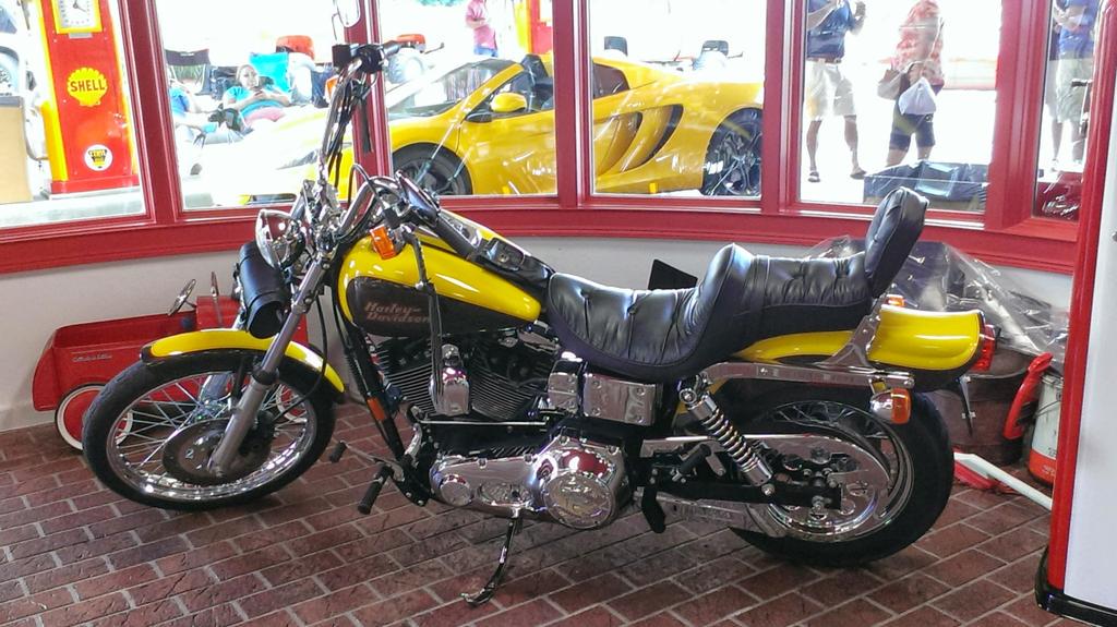 MakingAmerican's tweet image. When you know today is a good day. Zoom in to the front of #Maserati #HarleyDavidson #lol