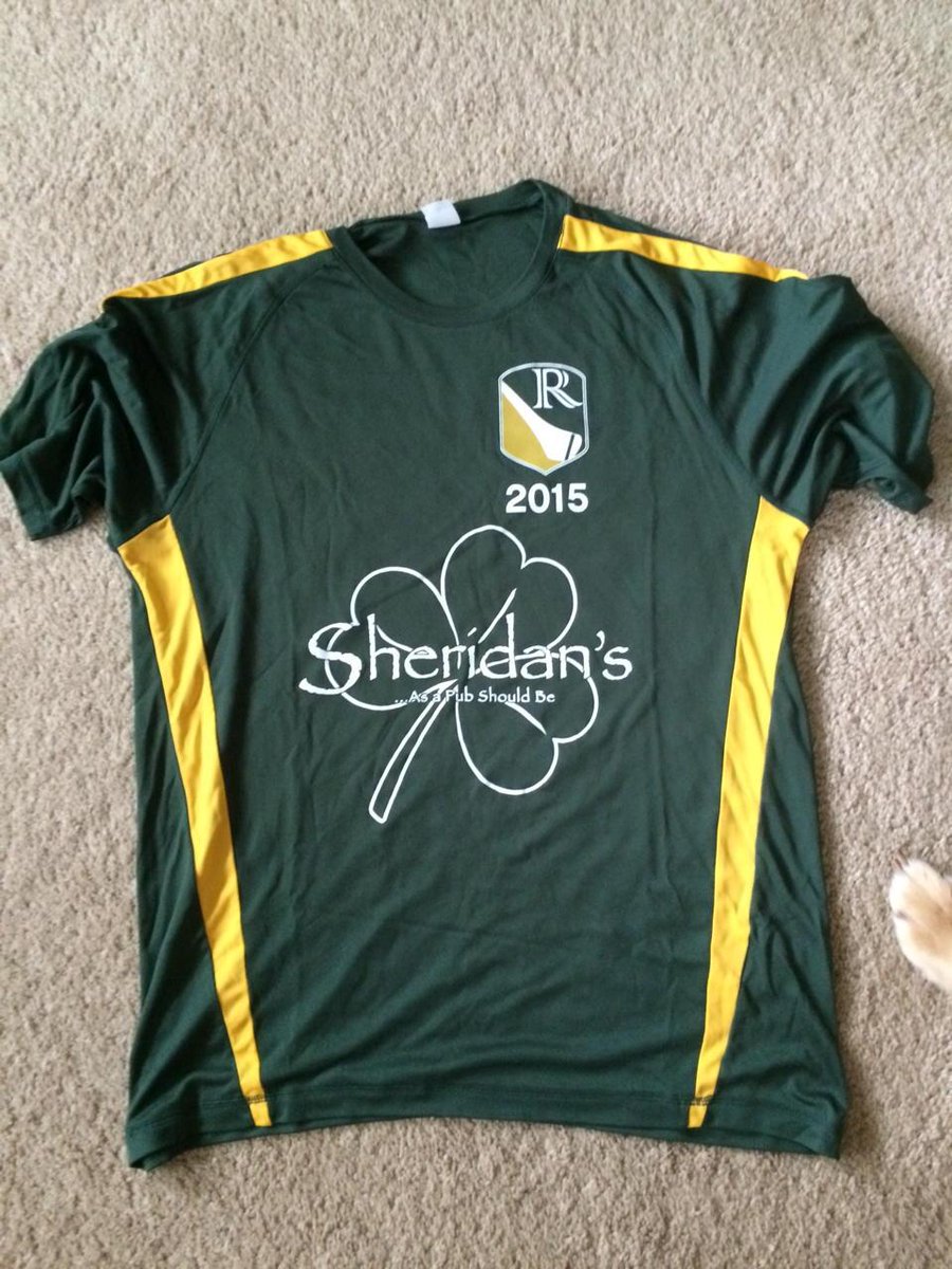 2015 Jersey's are in and looking good! Special thanks to Sheridan's Pub for premier sponsorship. #roccityhurling