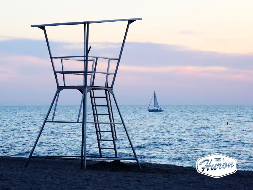 Sailing away in Grand Bend!