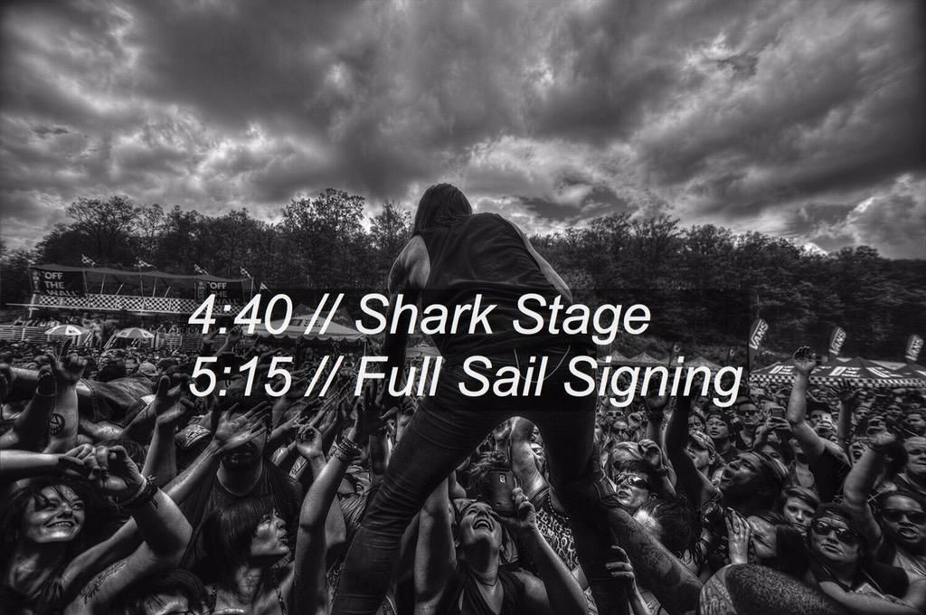 CLEVELAND!
4:40 SHARK MAIN STAGE. Go extra crazy for Elliotts hometown today!
5:10 <a href="/FullSail/">Full Sail University</a> signing
📷@imthears0nist