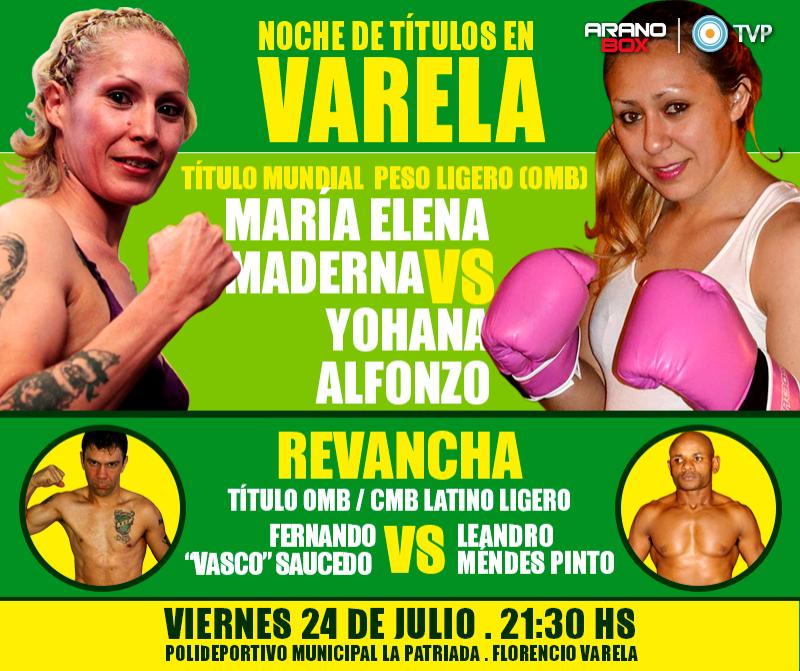 cercadelring's tweet image. Noche de títulos en Varela #MadernavsAlfonzo y #SaucedovsPinto viernes 24 de julio, Florencio Varela  @SaucedoBox
