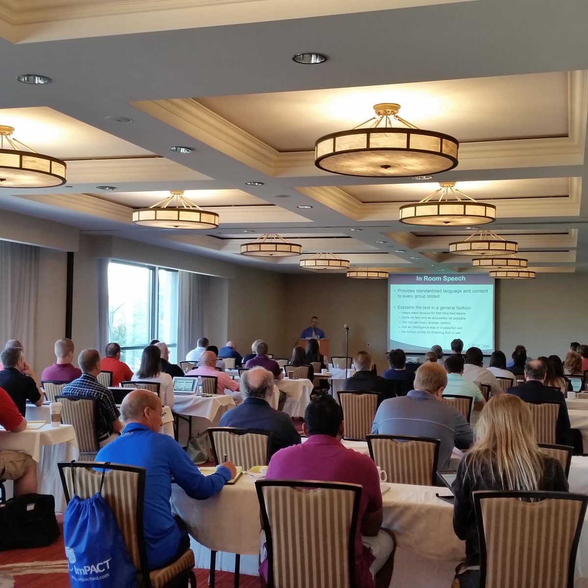 impacttest's tweet image. Patrick Huber is teaching us at #ImPACTtraining how to reduce invalid @impacttest #baselines.