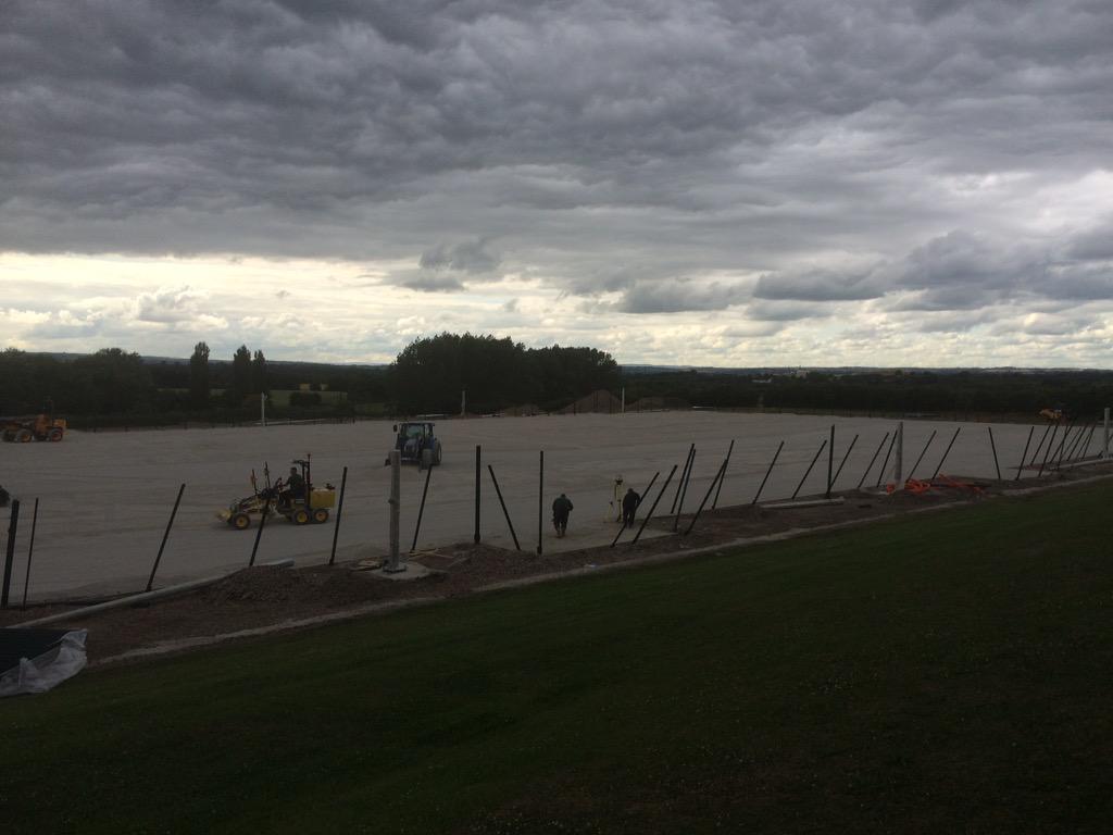 AndyEarnshawNS's tweet photo. Grading works going well with CLS Sports at Crofton Academy. #Nottssport #clssport #lasergraderuk http://t.co/UrLQ7ia9Tb