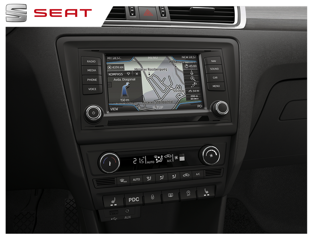 SEATcz's tweet photo. Ztrácejte se v překrásném designu a ne na cestě díky integrovanému navigačnímu systému vozu #SEAT #Toledo. http://t.co/0zh1yc91Lw