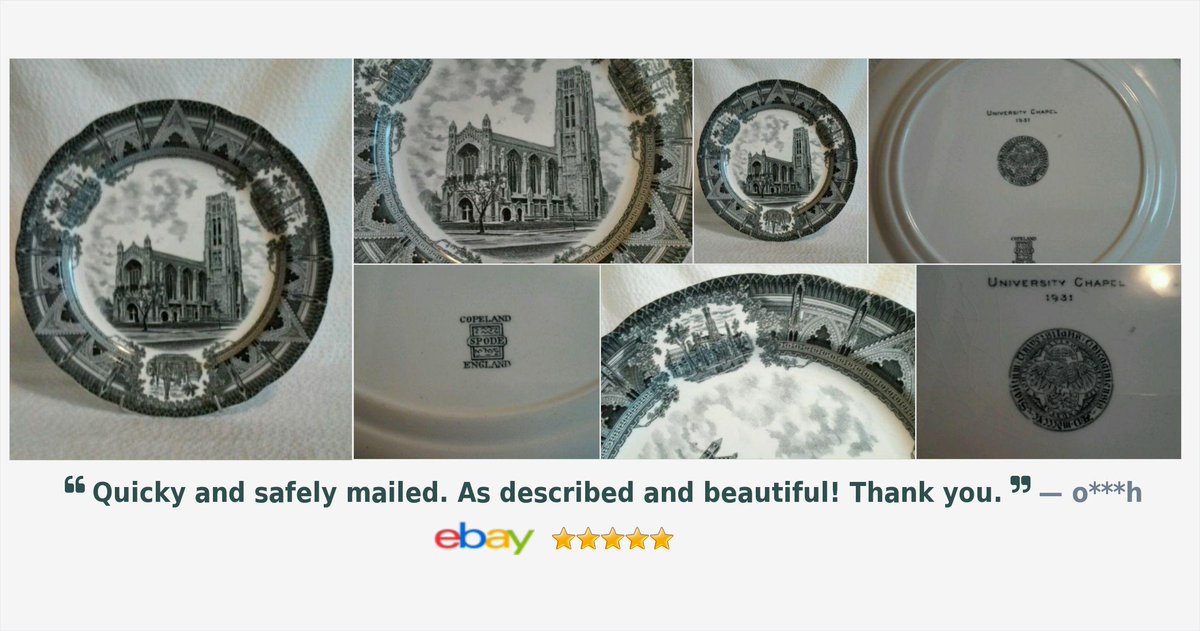 AntiquesTJ's tweet image. University of Chicago Chapel Transfer Plate 1931 #ebay #Universityofchicago #copelandspode ebay.com/itm/Copeland-s…?
