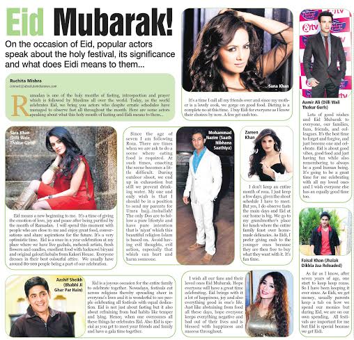 BrandNBuzz's tweet photo. #Eid2015! @faisalkofficial in @AbsoluteIndiavs #friends #family #Eidi #fun #loveit @FaisalKhanFans @JhalakOnColors http://t.co/Vk8QSoF5VY