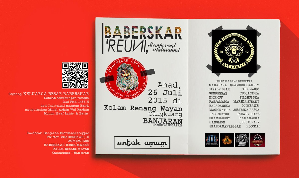 BABERSKAR_ID's tweet photo. Ini bukan event musik seperti biasanya yaa, ini ajang silaturahmi secara Individual maupun Band ;) Info: 089643011216 http://t.co/81dE9sIEZV
