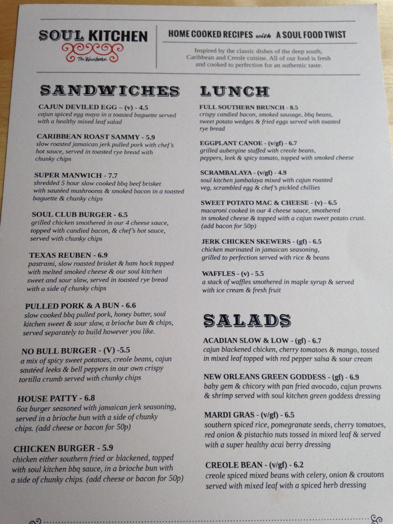 Notaceleriac's tweet photo. ....and here's another one with #gf on menu! @SoulKitchenTWL #Leeds is ROCKIN the #glutenfree http://t.co/j3HPIGGRTY