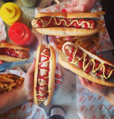 LDN's tweet image. The tastiest hot dogs in London: buff.ly/1HU0GKK #NationalHotDogDay