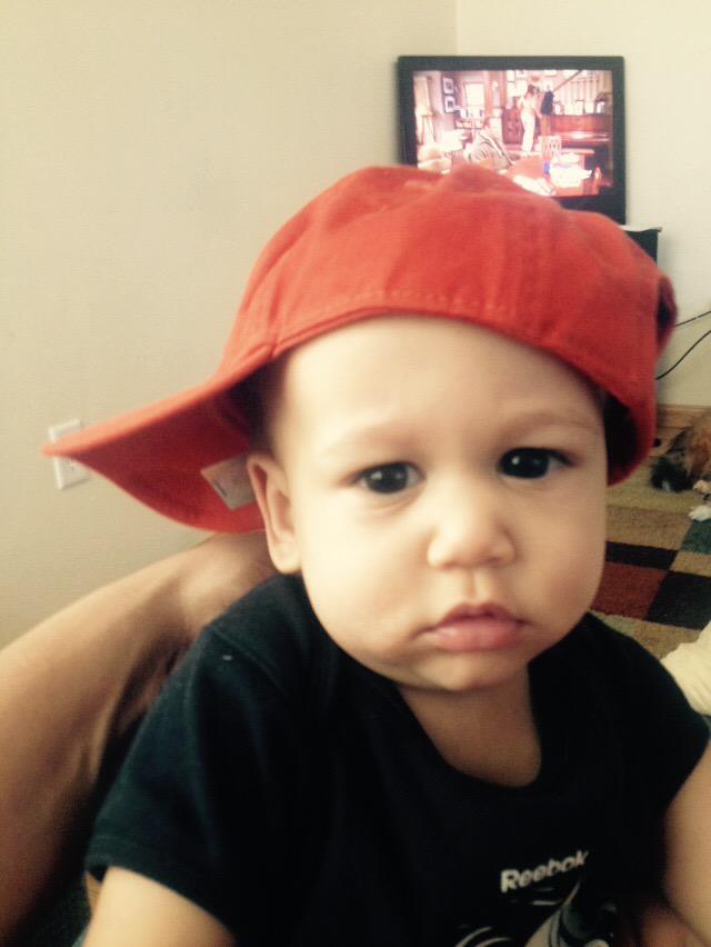 snofoxcoach's tweet photo. He thinks he's running things and he's only 1!   Happy Birthday Xavier!!! http://t.co/hajoZohqUg