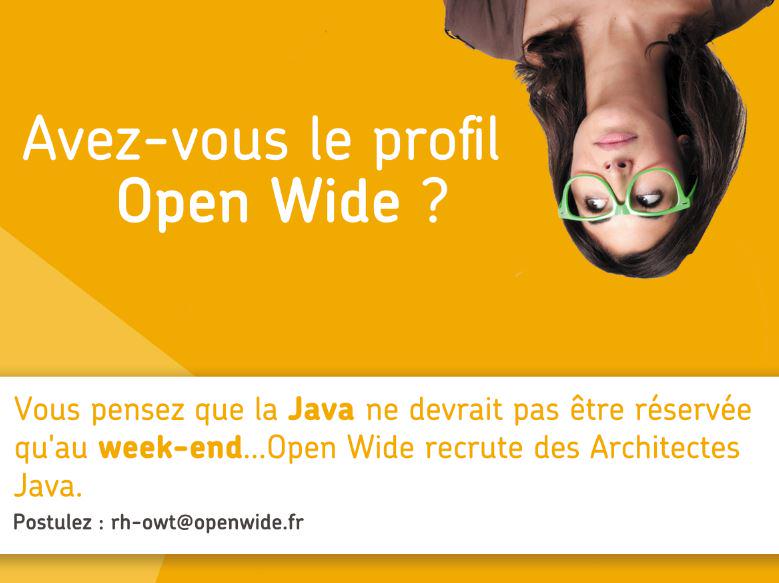 #Java #job <a href="/Openwide_Tech/">OpenWideTechnologies</a> #recrutement #CDI Architecte Java /JEE #OpenSource - Paris technologies.openwide.fr/Rejoignez-nous…