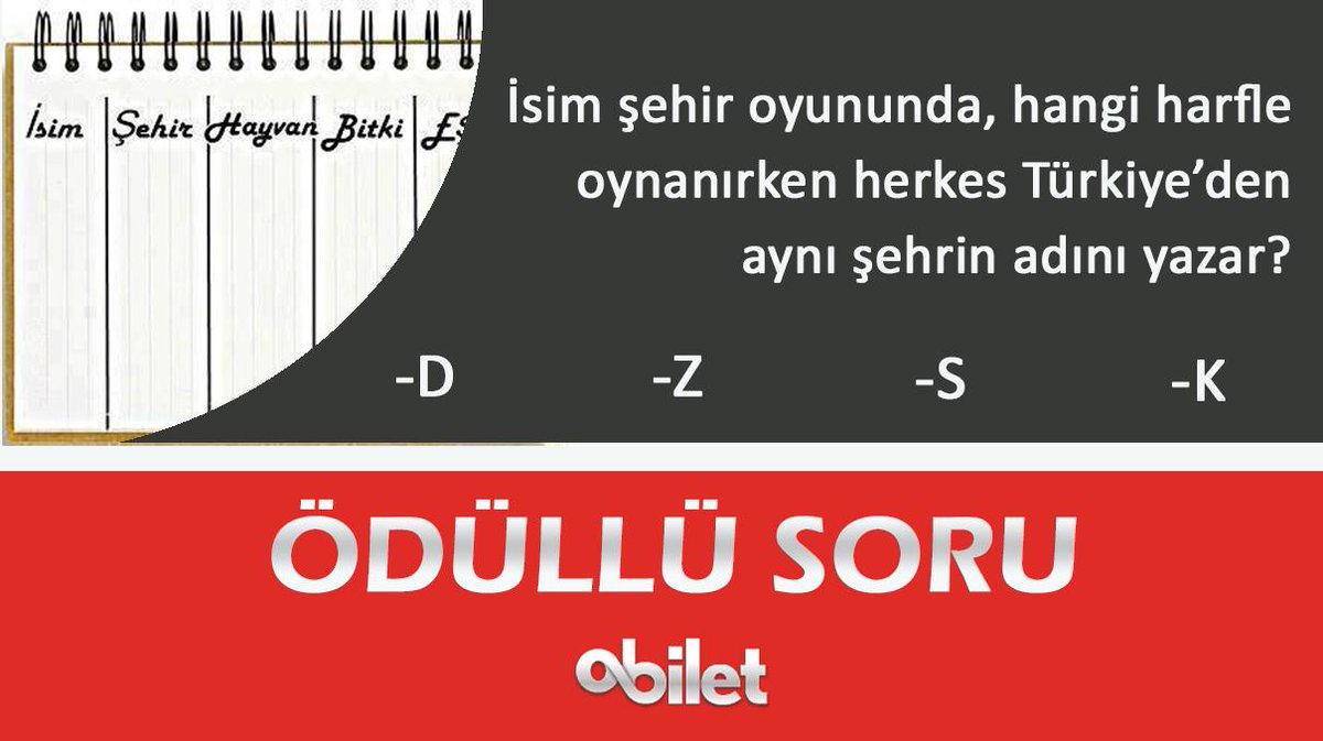 Bu soruyu saat 17.00’ye kadar RT’leyip doğru cevapla, harika bir bavulu kazanma şansı yakala! obilet.com