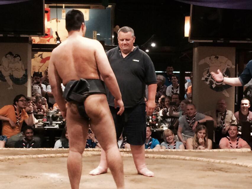 Our IST challenge the Sumo wrestlers! #japan2015