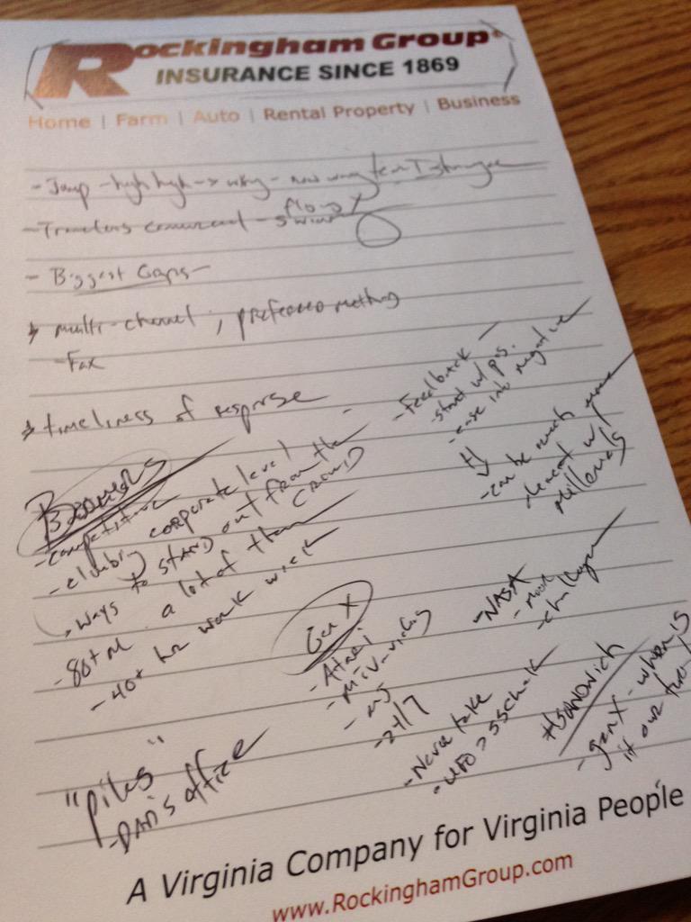 HolsingerB's tweet photo. Technically a #Millennial but feel like a #GenX when I take #VBK2015 notes like this instead of tweeting. @VBKeynote http://t.co/AxscD65XP0
