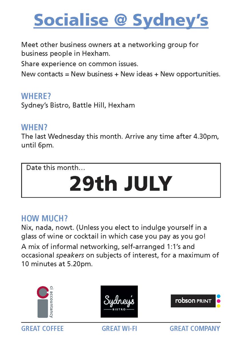 Hexham Networking tweet media